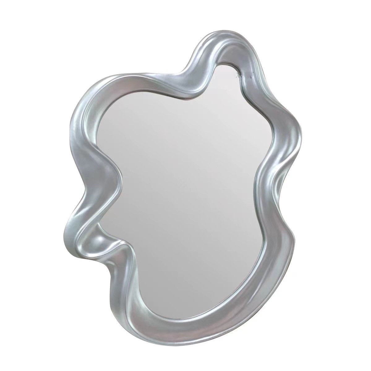 Espejo de tocador de alto valor Espejo francés de forma especial Espejo de baño de pared Espejo de maquillaje irregular Espejo decorativo de arte creativo