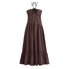 外国貿易リスト! 夏の新型婦人服の純色の頭をかぶせて、袖なしで首を掛けます。