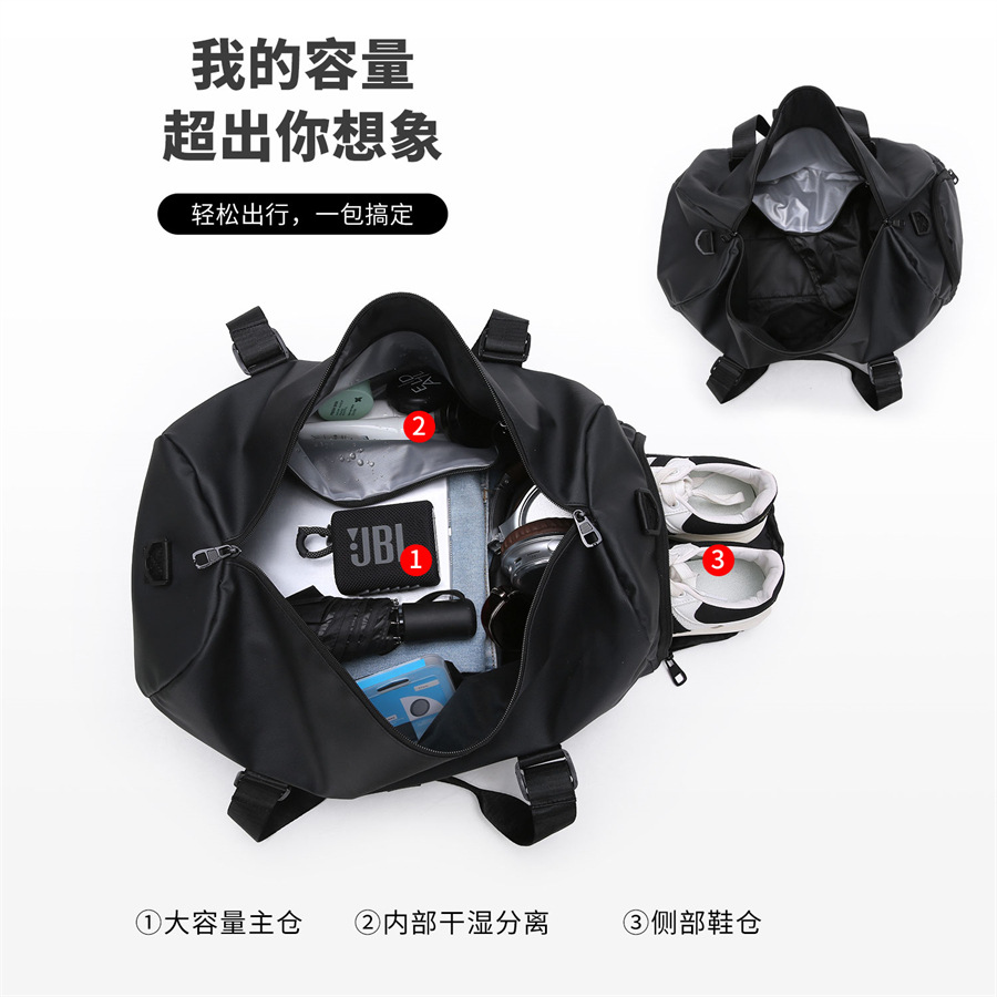 Impermeable bolsa de los hombres caja de la carretilla ropa de embalaje Portátil Bolsa de fitness mojado y seco de separación deportes de lujo Mochila deportiva