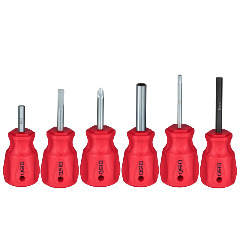 Destornillador corto Di Speed Hexagonal interior corto 2-6 cruz flor de ciruelo mango T6-T20 cabeza de rábano mini destornillador
