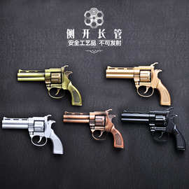 模型枪模16CM侧开长管双管全合金童年道具不可发射科教金属工艺品