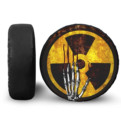 Spare wheel cover — koi cat printed car tire