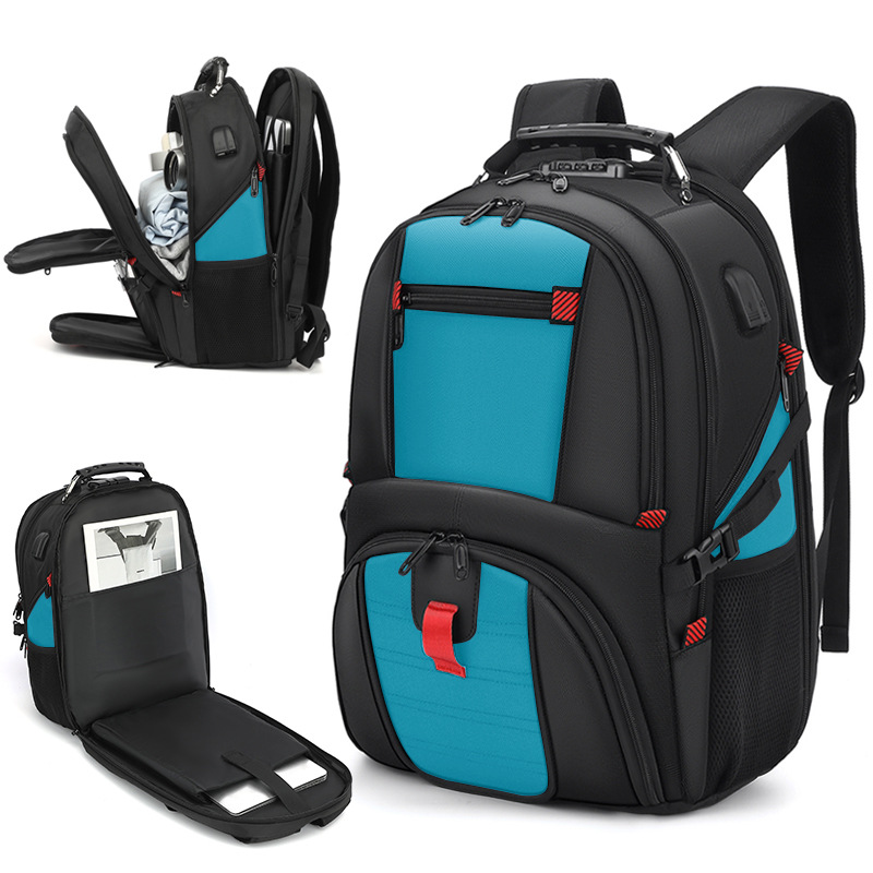 Mochila de negocios para computadora en tela de Oxford, resistente al desgaste, para viajes de negocios image 9