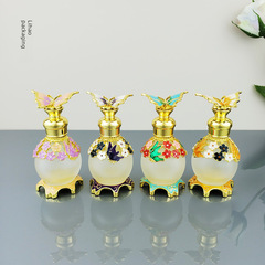 批發迪拜香精瓶15ml柏林少女無人區玫瑰藍風鈴香水瓶精油玻璃空瓶