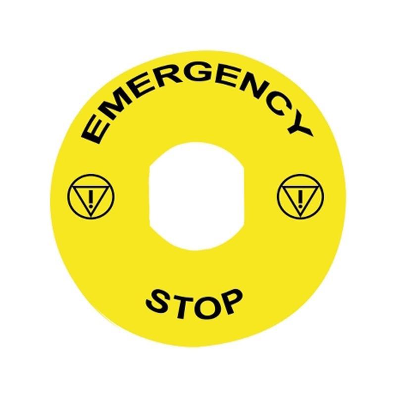 施耐德电气 XB4系列 急停标牌 ZBY8330 | ZBY8330