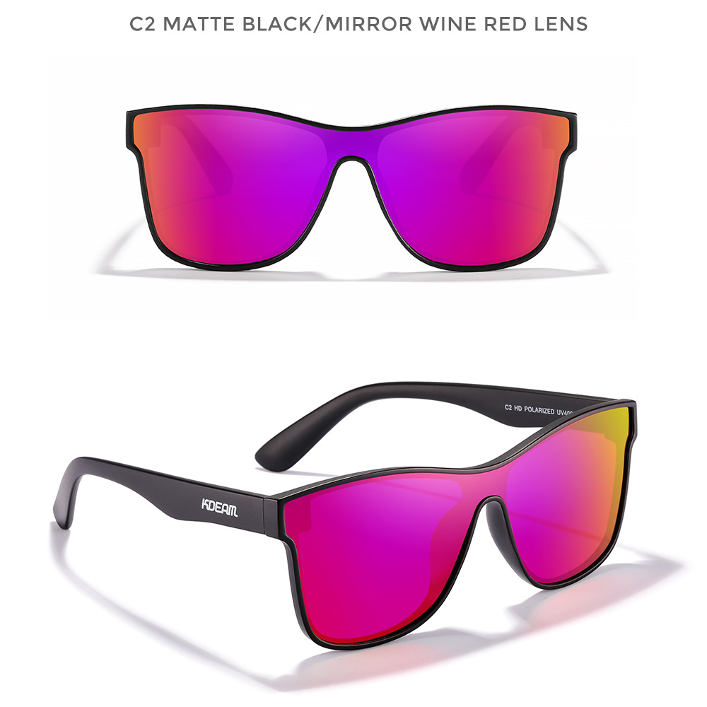 One-piece Lens Sunglasses HD Polarized Outdoor Athletic Glasses