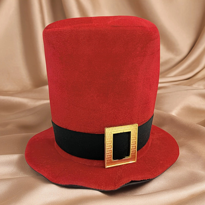 Fiesta de Navidad transfronteriza, gran sombrero rojo, feliz fiesta de Año Nuevo, reunión anual, sombrero rojo de Navidad
