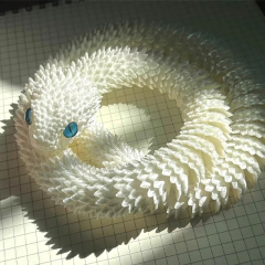 3d打印玩具蛇动物模型仿真夜光儿童男孩蝰蛇摆件小蛇玩偶跨境爆款