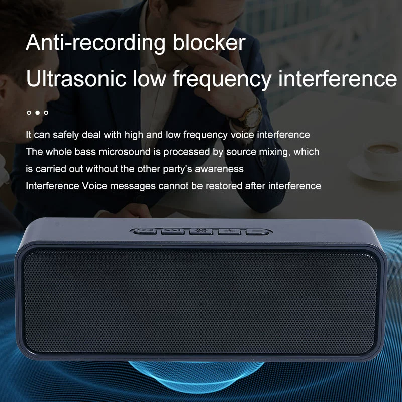 Новый 16-лунный интеллектуальный разговор для встречи портативный анти-запись помех анти-диктофон мобильный экран записи устройства