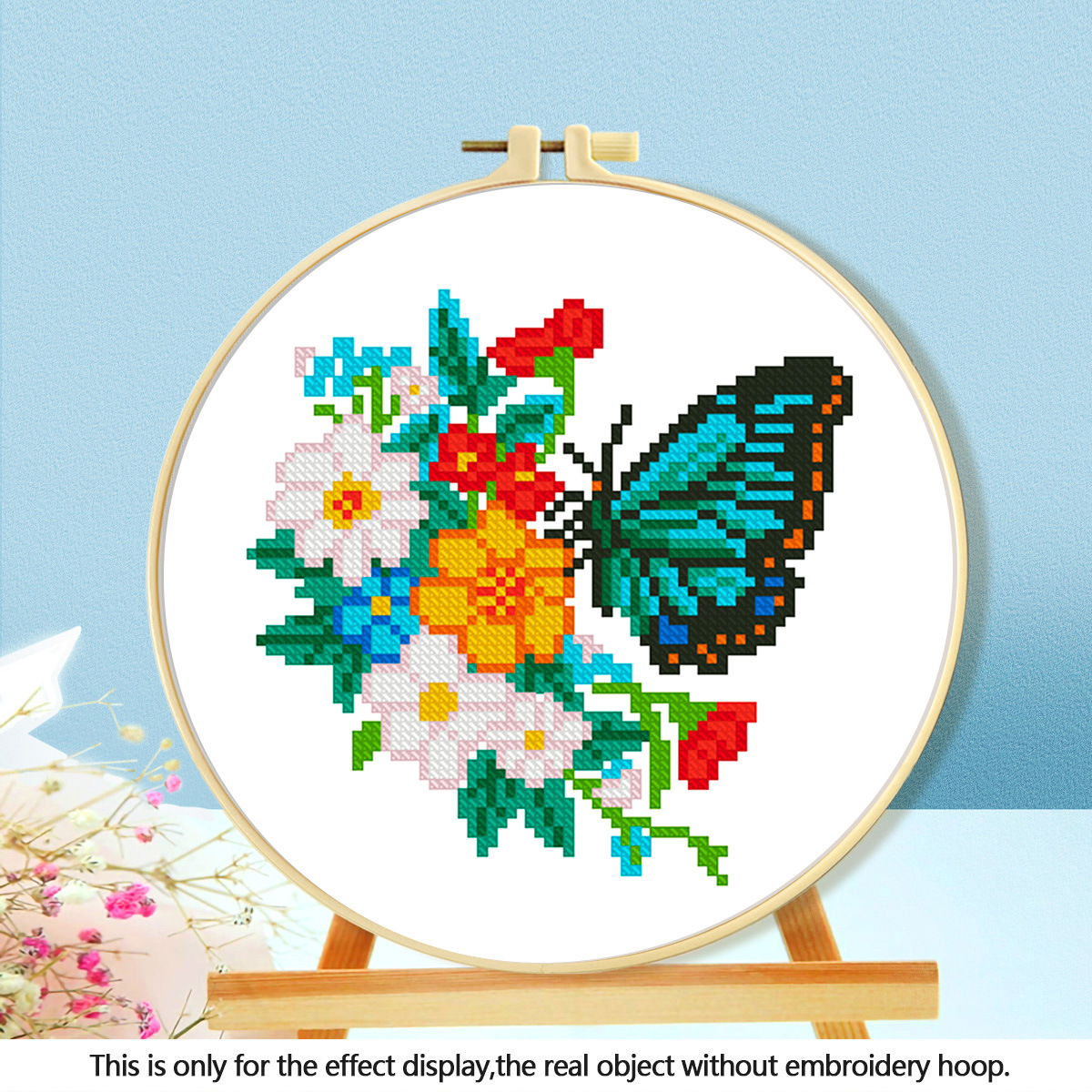 Colección de Pequeños Artículos de Punto de Cruz de 24*24CM, Nuevos Patrones de Punto de Cruz Sencillos para Principiantes 2026, Versión en Inglés