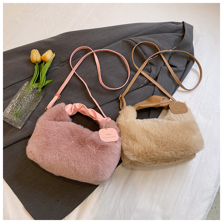 2023 Autumn/Winter Versatile Simple Solid Color Single Room Crossbody Bag Women's Fashion_voghion.com