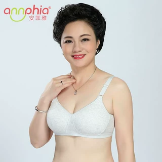 彰艳中老年无钢圈文胸大码弹力薄款莫棉混纺妈妈内衣舒适透气胸罩