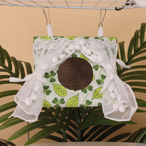 Parrot Nest: Summer-Proof, Breathable Small Sun-Niche for Sulphur-crested Cockatoos & Bourke's Parakeets – Hanging Triangular Birdhouse