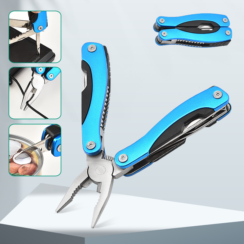 厂家批发 不锈钢大中号钳 家用组合多用刀钳折叠户外多功能工具钳