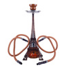 Cross -border source Paris Eiffel Tower Double Tube Middle Water Tobacco Bottle Arabia Hookah