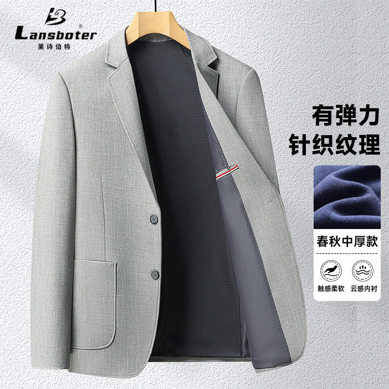 Áo vest nam dáng ôm, không nhăn, phối cúc hai hàng, chất liệu co giãn thoải mái, phong cách Hàn Quốc — Kaki, Xanh da trời, Xanh lục nhạt, Đỏ tương