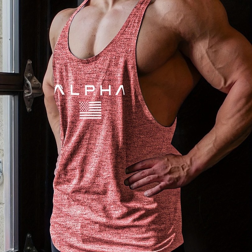 Men's Fitness Vest Loose Sleeveless Top For Sports Running Basketball Training_viptrois.com