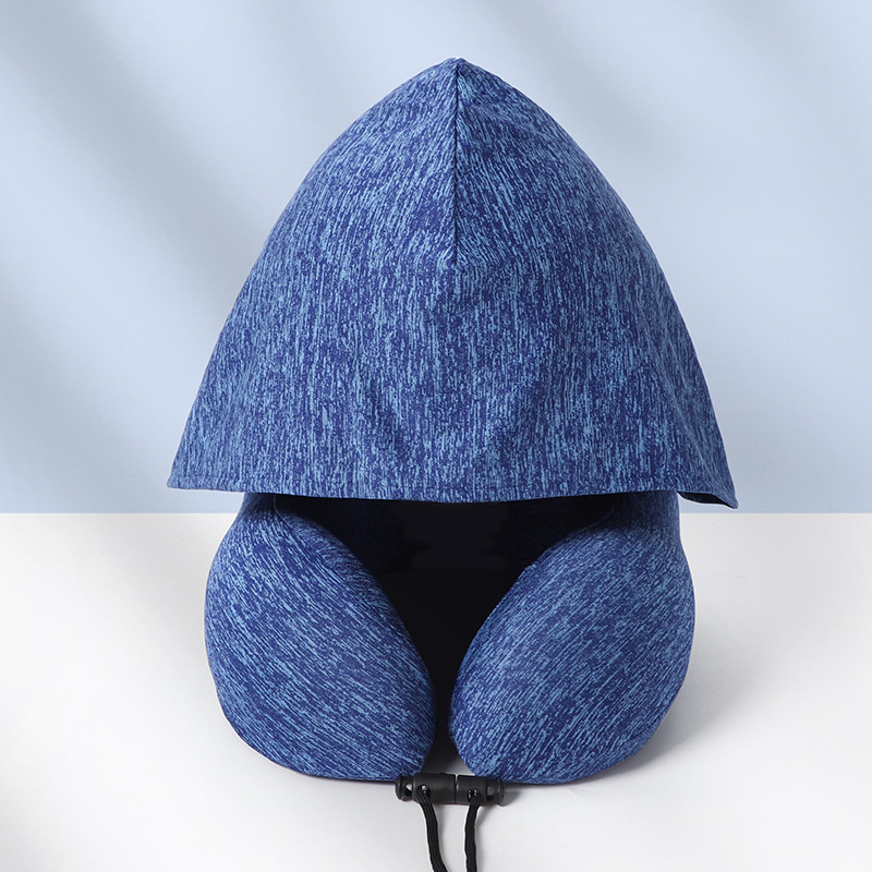 블루 양이온 후드 목 베개