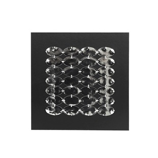 Light Luxury Chinese Style Silver Pattern Modern Model Room Display Cabinet with Art Deco Leather Patch Hanging Painting Decoration