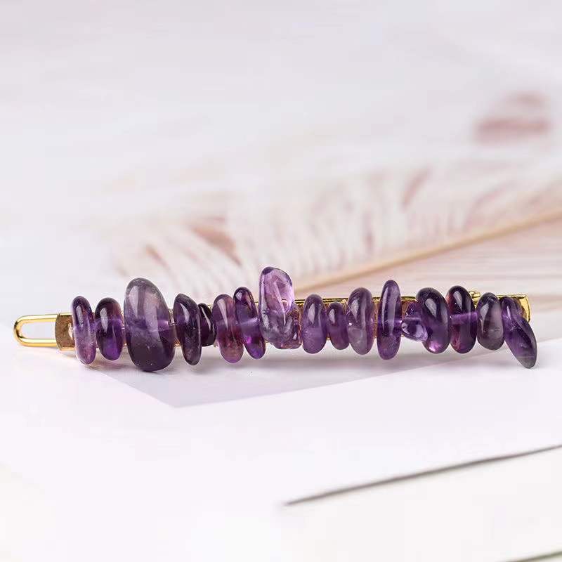 Women's Retro Geometric Natural Crystal Hair Clip display picture 5