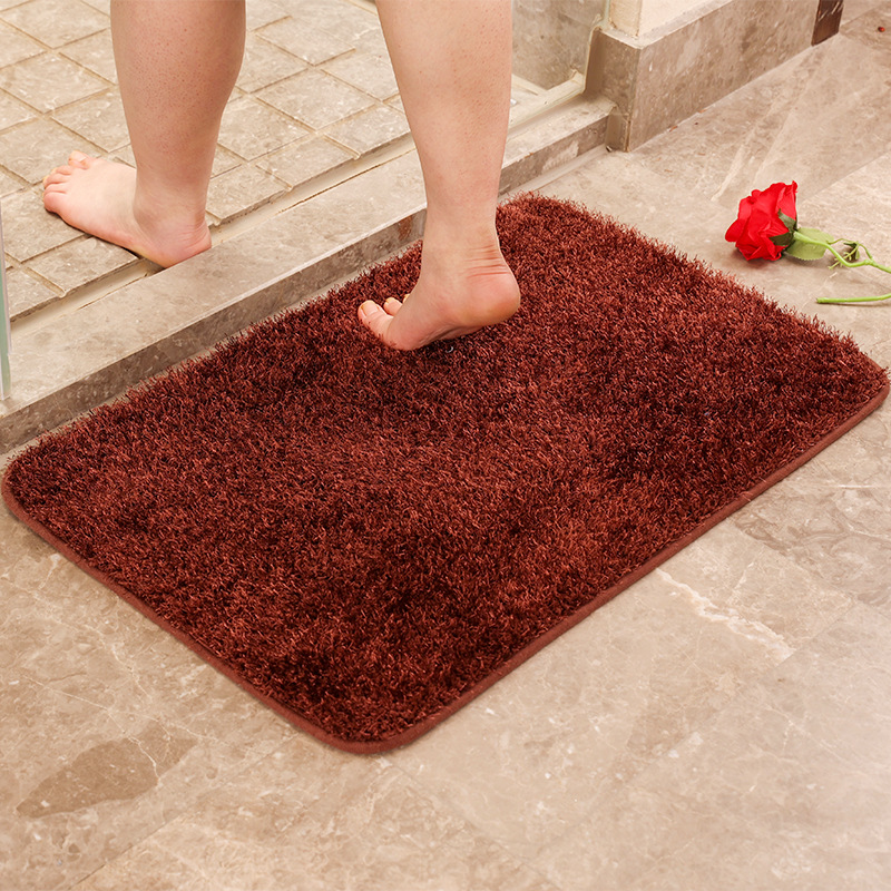 Elástica esterilla de alambre esterilla de baño impermeable resistente al desgaste esterilla de polvo esterilla de pies doméstica barro de diatomeas lavable porche