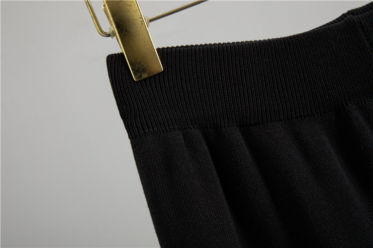 GraceChic Elegant Suit Collar For Women 2025 Spring And Autumn New Color Block Double-Breasted Knitted Top Wide-Leg Pants_voghion.com