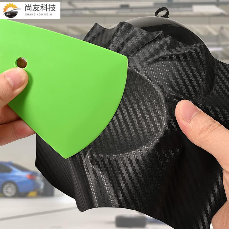 尚友自動車貼付具スクレーパープラスチック自動車美容工具黄色の丸い先端の水スクレーパー卸売り|undefined