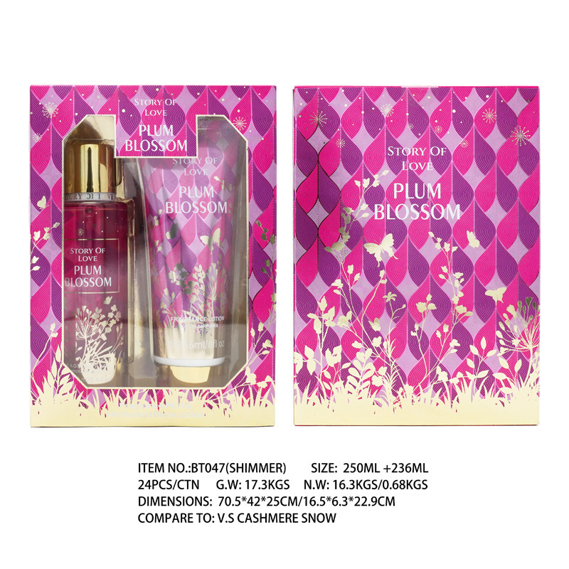 跨境全英文身体喷雾乳液套装香水东南亚香氛礼盒perfume set批发|undefined