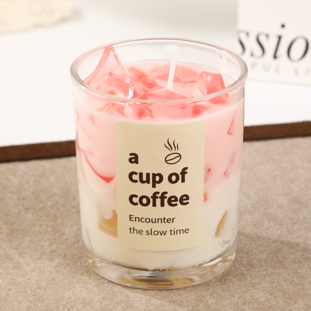 Candela de café banana al por mayor creativa doméstica inviento atmósfera alta sensación de perfume velas adornos regalos transfronterizos