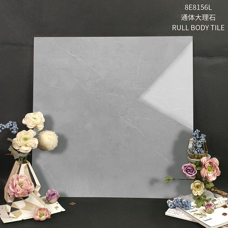 佛山工場濃い色の客間床タイル通体大理石タイル800x800灰色滑り止め金剛床タイル|undefined