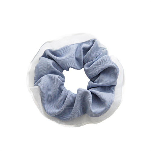 Summer Thin Chiffon Simple Fabric Hair Tie Women's Versatile Elastic Rubber Band Headwear Factory Direct Sales and Wholesale