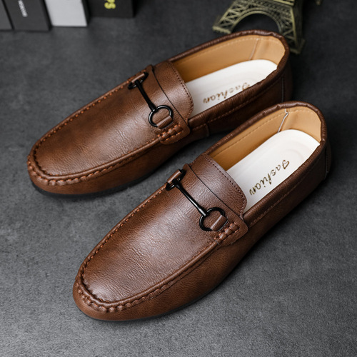 Casual and versatile new  bean shoes men's loafers Korean version lazy spring trend one-leg driving shoes for men