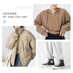 Wholesale metal spring buckle cylindrical adjustable contraction rope clasp hat pants leg drawstring fastener silver-white