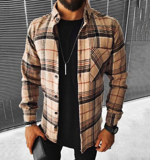 다크 브라운 고급 격자 무늬