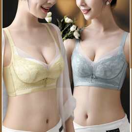婷婷3543#细腻网纱蕾丝内衣34-38中厚B杯聚拢调整无钢圈文胸批发