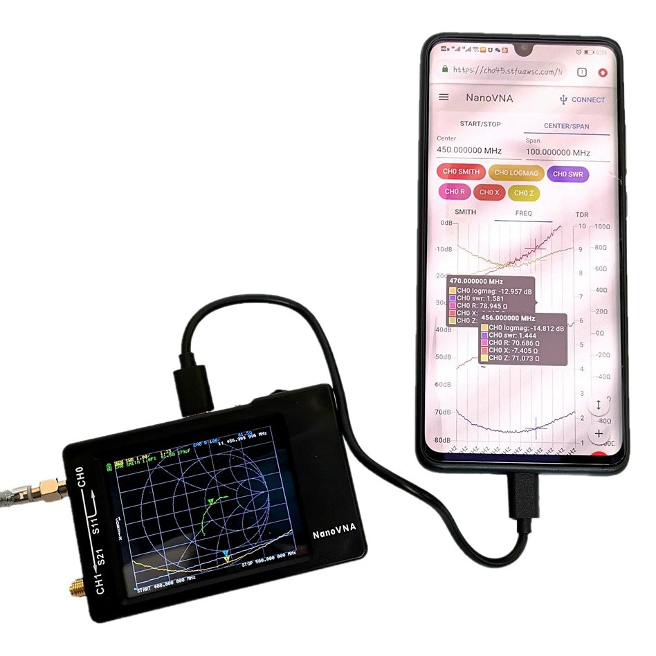 Hugen версия NanoVNA векторный сетевой анализатор антенна Коротковолновая MF HF VHF трансграничный новый продукт
