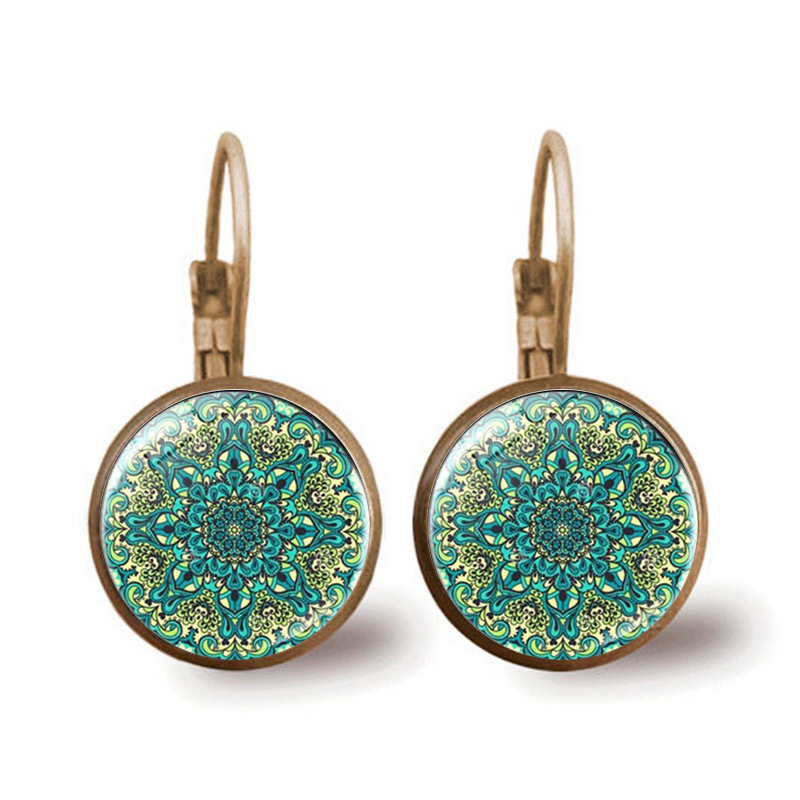 Yoga Mandala Flower Earrings 8