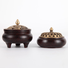 铜朴匠铜香炉三足仿古纯铜家用室内檀香炉仿古禅意盘香茶道熏香炉