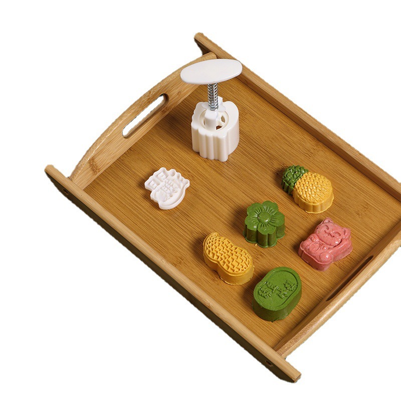 鳳梨ショートニング緑豆餅金型家庭用非粘型印具エンボス製氷皮菓子月餅金型|undefined