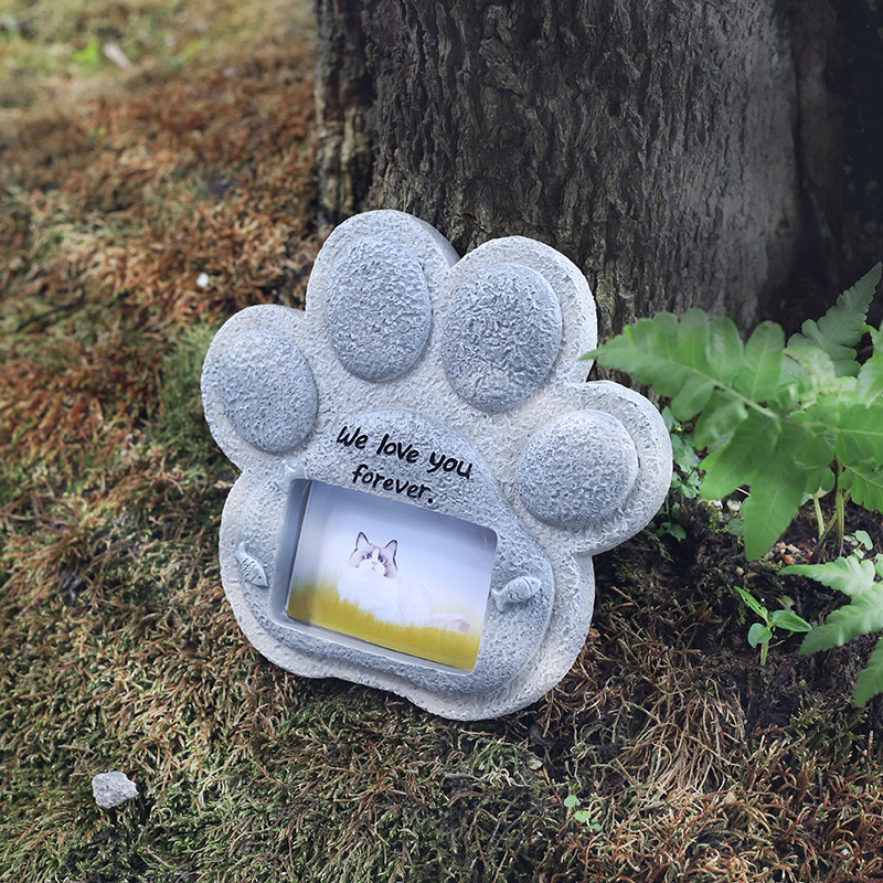 Transfronteriza imitación piedra mascota lápida perro gato pequeño animal resina espíritu marca sacrificio cachorro adornos de recuerdo