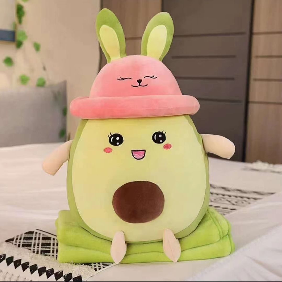 Oficina de dibujos animados almohada edredón de doble propósito almohada cojín del coche multi-funcional manta siesta Comercio exterior al por mayor