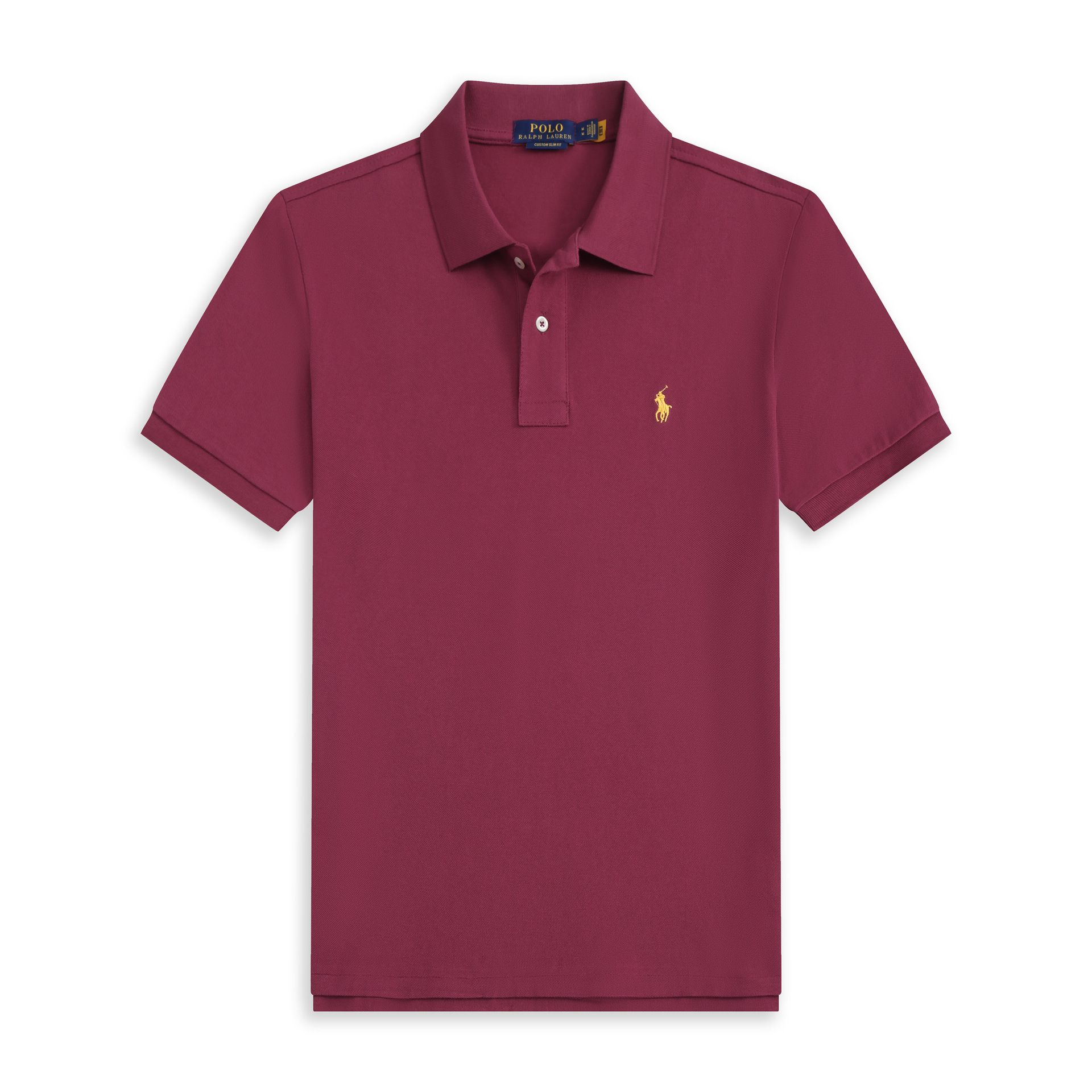 Burgundy yellow label / S