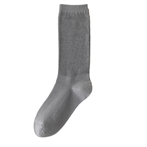 Spring and summer women's mid-calf socks with hand-sewn ends, seamless, comfortable, ultra-thin and breathable jk socks, solid color, versatile, college style