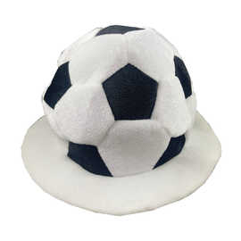 美加墨世界杯足球迷天鹅绒帽子国旗球迷派对帽助威道具狂欢帽