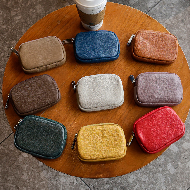 New Women's Coin Purse Genuine Leather Fashion Casual Mini Clutch Bag First Layer Cowhide Cross-Border Multifunctional Storage Bag New Women's Coin Purse Genuine Leather Fashion Casual Mini Clutch Bag First Layer Cowhide Cross-Border Multifunctional Storage Bag
