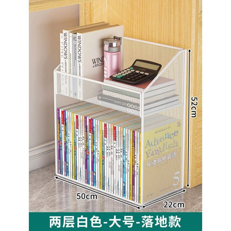 オフィスの机の横の書類かごの床の棚の移動可能な本箱の輪付き整理ステーションのデスクトップの下の収納棚|undefined