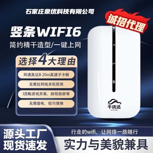 Card-Free 4g Portable Wifi6 Internet Access with Battery 30000 Mah Dual Network Communication Teliangqi Gigabit Router