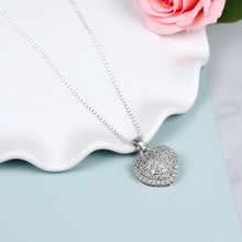 2025新款爱心吊坠项链女高颜值时尚百搭轻奢韩版小众高级感锁骨链