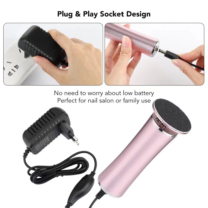 源工場の電動足磨き器の新型の死皮磨き足の皮の修理器は自動的に足を修理します。|undefined