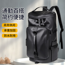 跨境热销旅行背包男款高级感干湿分离健身包PU手提单肩斜挎包批发